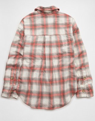 AE Plaid Button-Up Shirt