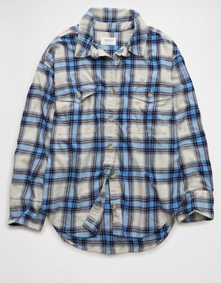 AE Plaid Button-Up Shirt