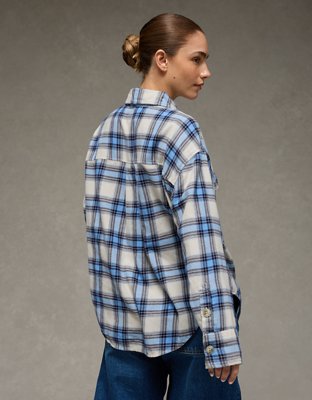 AE Plaid Button-Up Shirt
