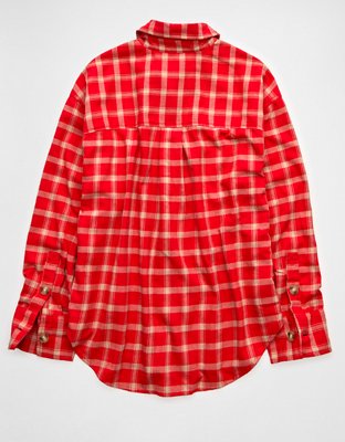 AE Plaid Button-Up Shirt