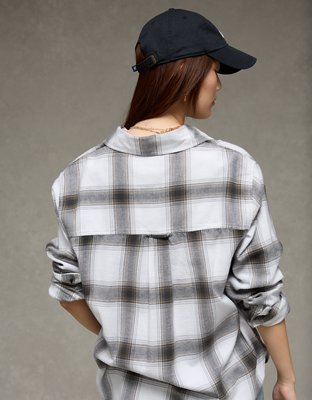 AE Oversized Flannel Shirt