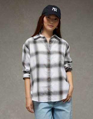 AE Oversized Flannel Shirt