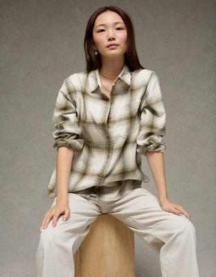 AE Oversized Flannel Shirt