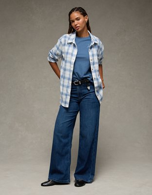 AE Oversized Flannel Shirt
