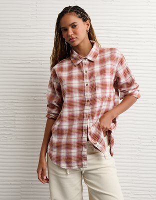 AE Oversized Flannel Shirt