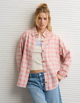 AE Plaid Button-Down Shirt