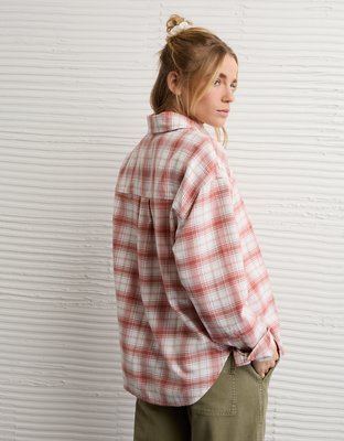 AE Plaid Button-Down Shirt