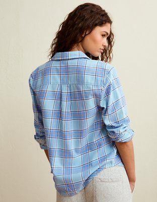 AE Throwback Flannel Button-Up Shirt