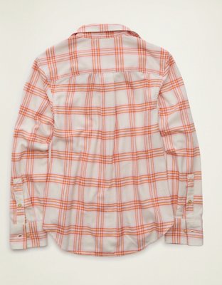 AE Throwback Flannel Button-Up Shirt