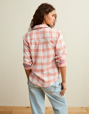 AE Throwback Flannel Button-Up Shirt