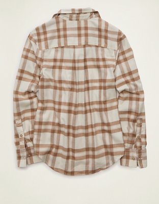AE Throwback Flannel Button-Up Shirt