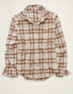 AE Throwback Flannel Button-Up Shirt
