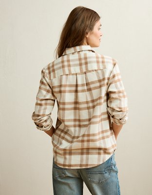 AE Throwback Flannel Button-Up Shirt