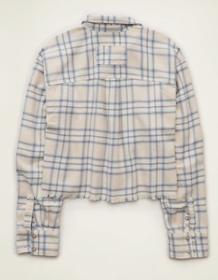 AE Cropped Button-Up Shirt
