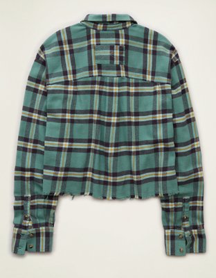 AE Cropped Button-Up Shirt