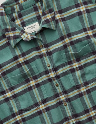 AE Cropped Button-Up Shirt