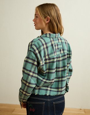AE Cropped Button-Up Shirt