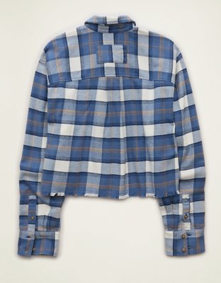 AE Cropped Button-Up Shirt