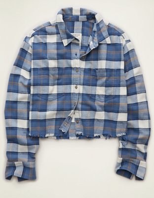 AE Cropped Button-Up Shirt