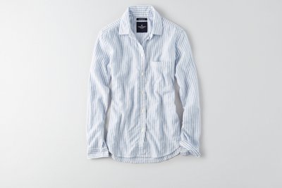 Женские рубашки American Eagle AEO Lightweight Boyfriend Shirt — фото 3