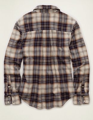 AE Throwback Flannel Button-Up Shirt