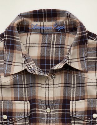 AE Camisa con botones retro de Flannel