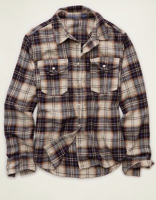 AE Camisa con botones retro de Flannel