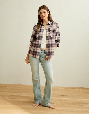 AE Camisa con botones retro de Flannel