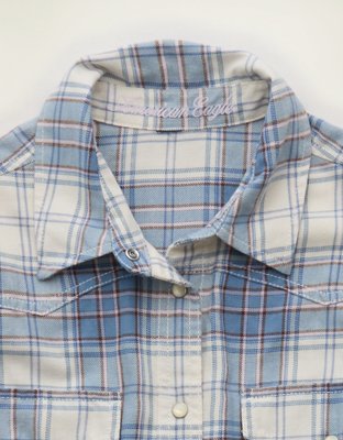 AE Throwback Flannel Button-Up Shirt