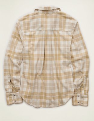 AE Throwback Flannel Button-Up Shirt