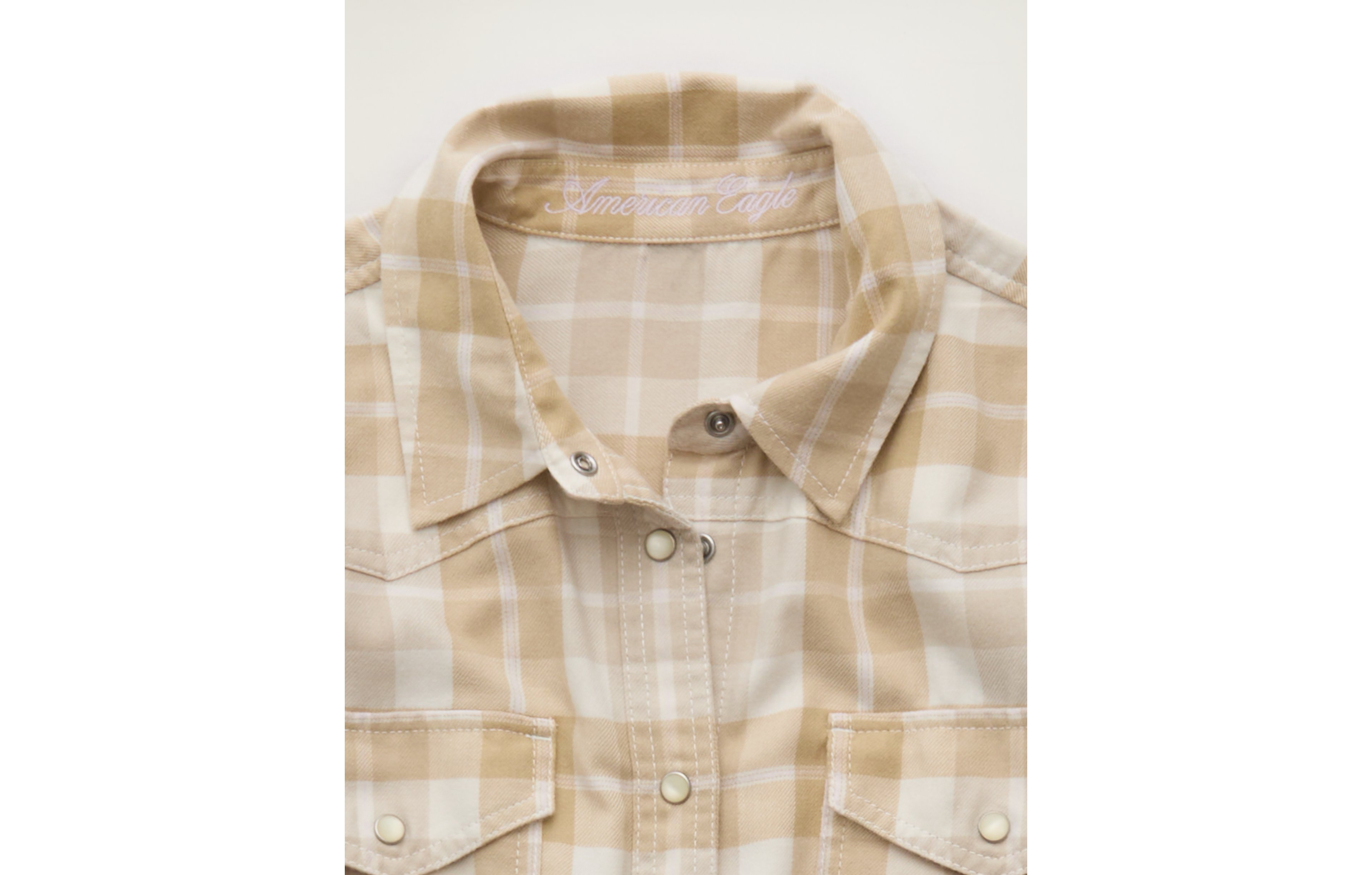 AE Throwback Flannel Button-Up Shirt
