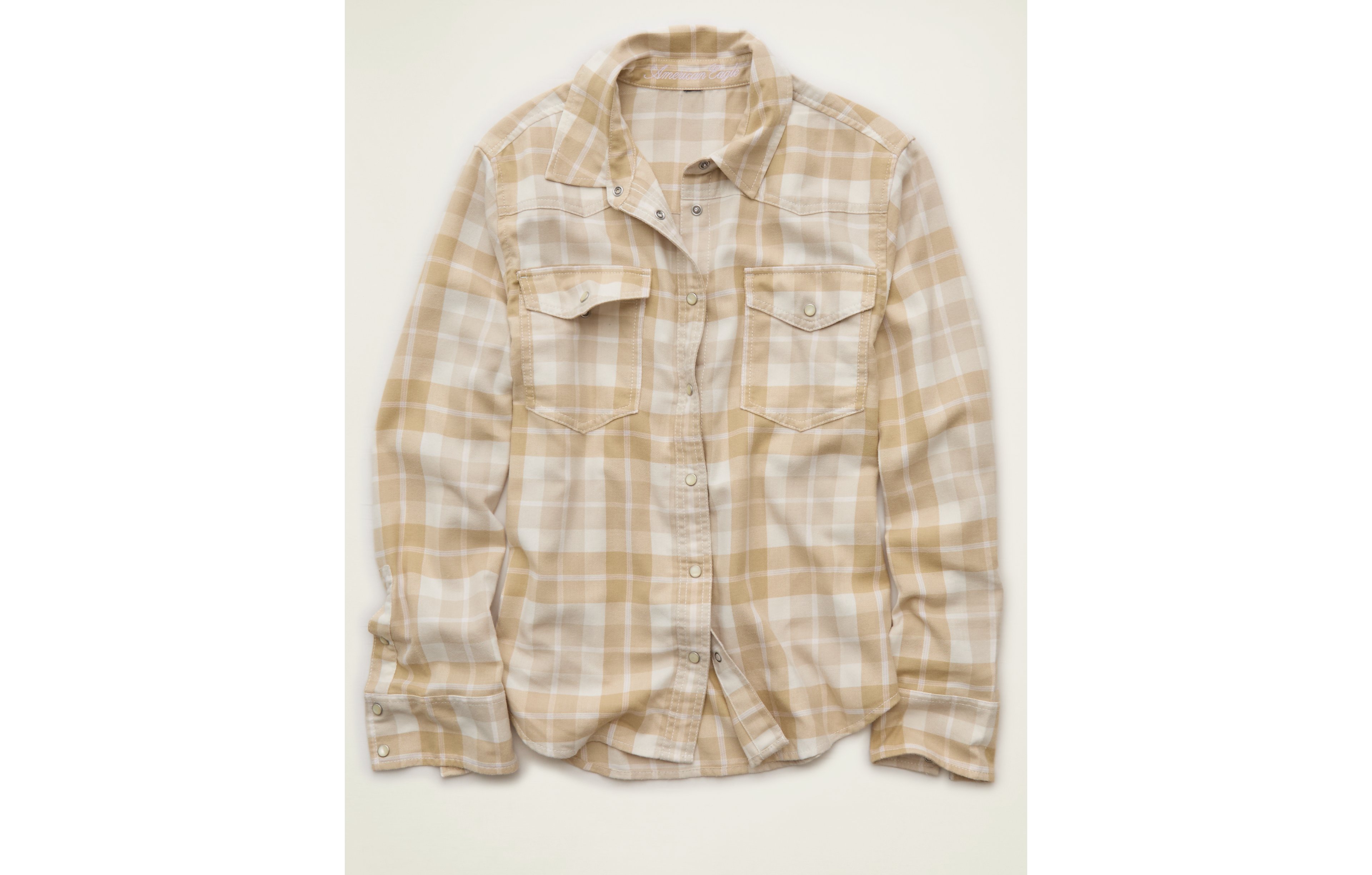AE Throwback Flannel Button-Up Shirt