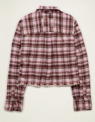 AE Cropped Button-Up Shirt