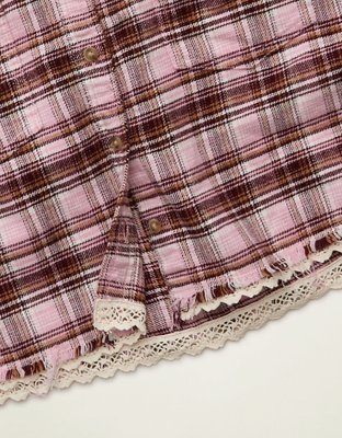 AE Cropped Button-Up Shirt