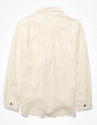 AE Oversized Military Button-Up Shirt