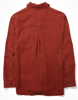 AE Oversized Military Button-Up Shirt