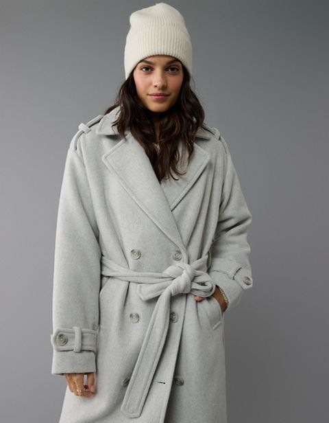 Женские куртки American Eagle AE Cozy Trench Coat
