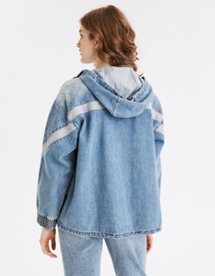 Женские куртки American Eagle AE Denim Parka — фото 2