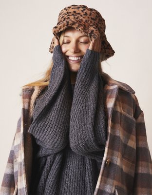 AE Oversized Plaid ButtonUp Jacket