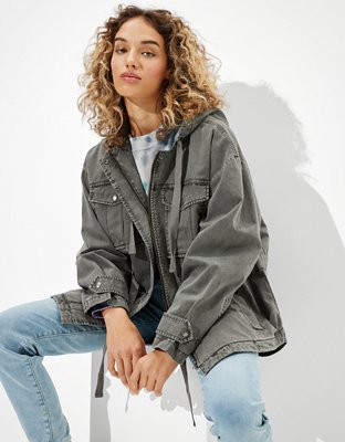 AE Hooded Military Jacket | American Eagle