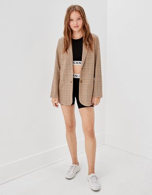 AE Plaid Blazer
