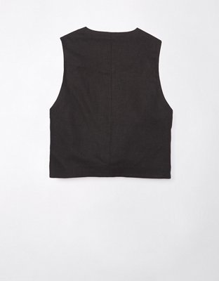 AE Linen-Blend Vest