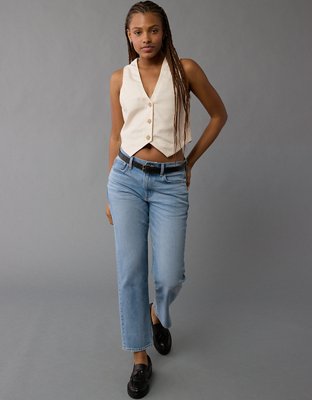 Женские жилеты American Eagle AE Linen-Blend Vest — фото 2