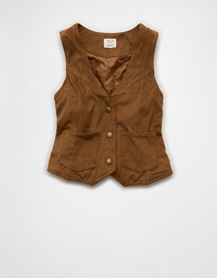AE x Stagecoach Faux Suede Vest