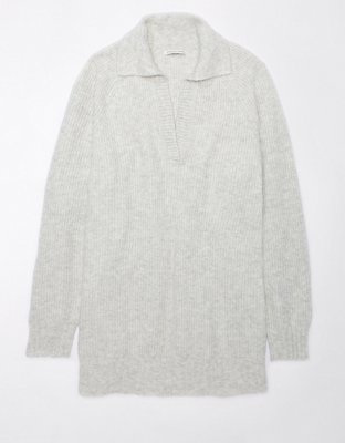 Aerie ribbed oversized collar - Gem