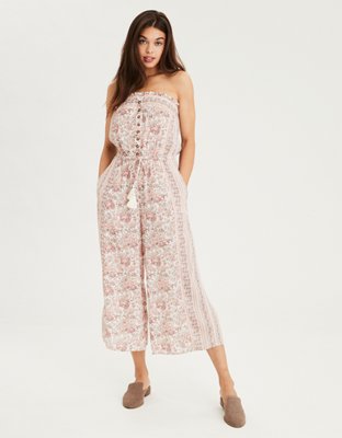 american eagle floral jumpsuit