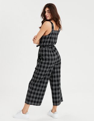 American Eagle AE Plaid Button Front Jumpsuit — фото 2
