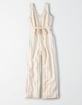 ae striped jumpsuit