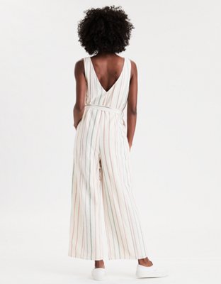 American Eagle AE Striped V-Neck Jumpsuit — фото 2