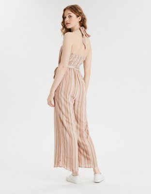 American Eagle AE Striped Tie Front Halter Jumpsuit — фото 2